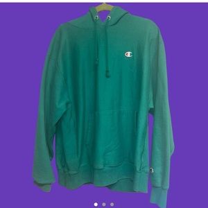 green champion hoodie